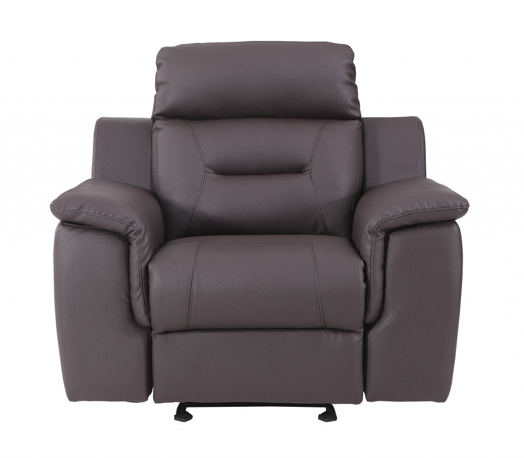 The Canyon Ridge – Brown Leather Match Recliner Chair