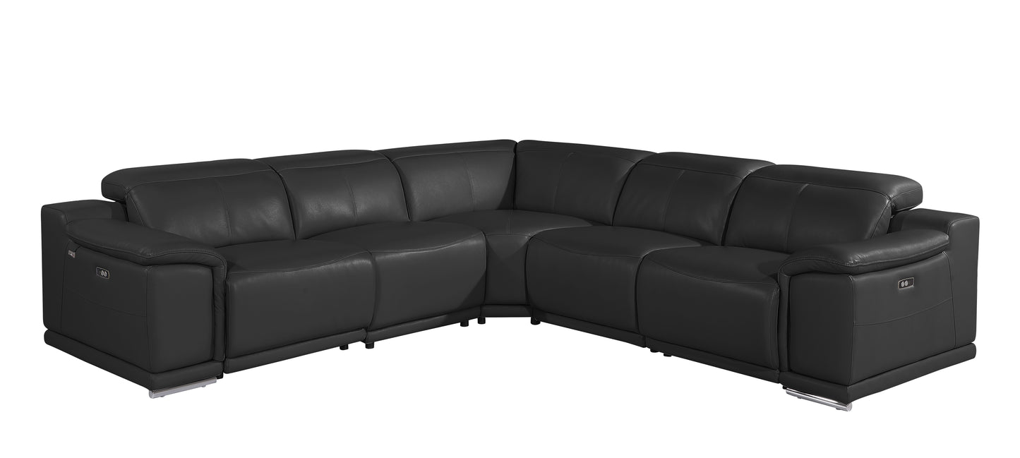 Atlas Power Reclining Sectional – Black
