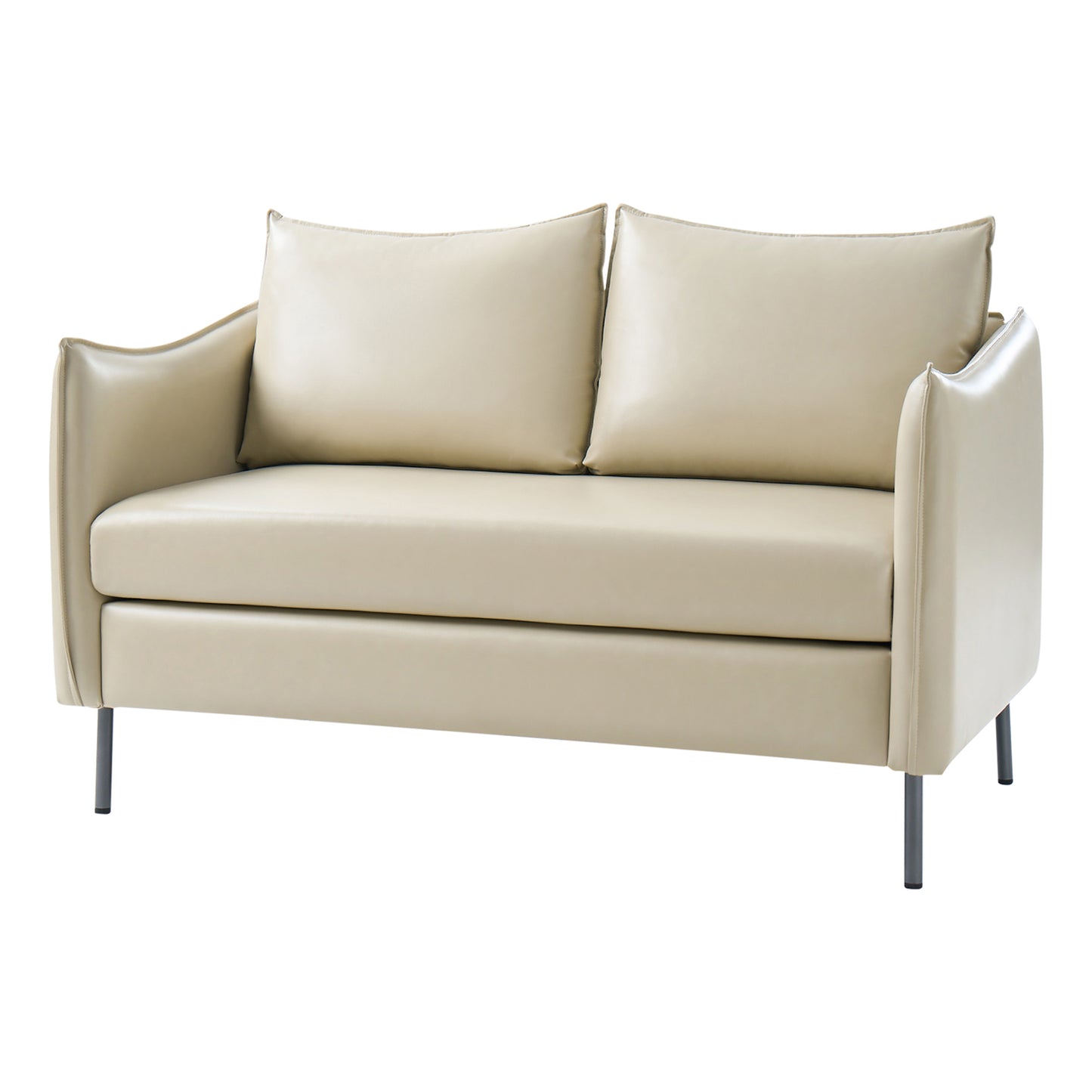 Monroe Loveseat – Beige Modern Industrial Loveseat