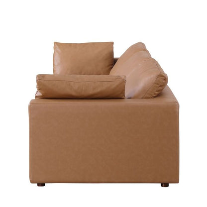 The Aurelio – Cognac Modular Italian Leather Sofa