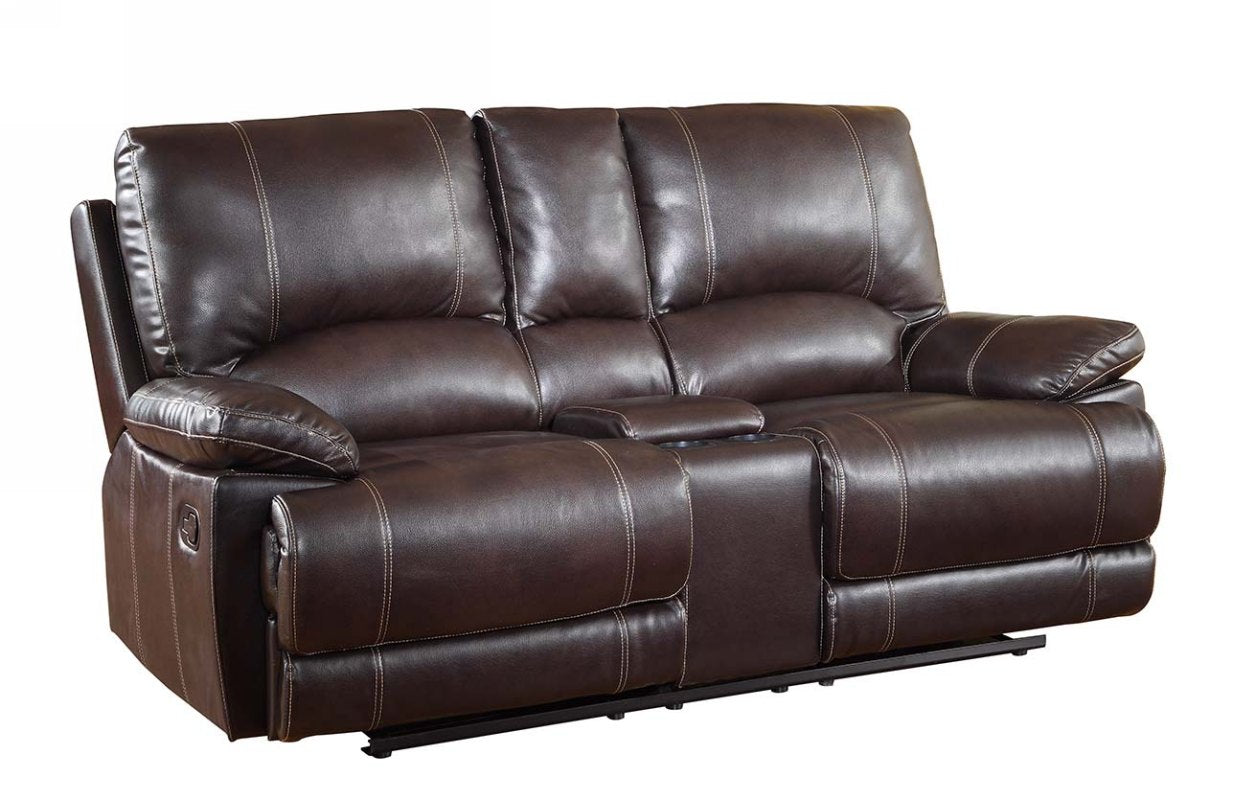 Barnett Reclining Loveseat – Brown Edition