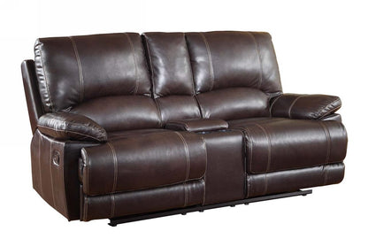 Barnett Reclining Loveseat – Brown Edition