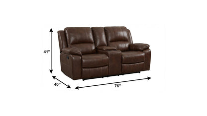 Barnett Reclining Loveseat – Brown Edition