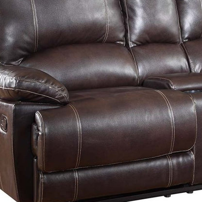 Barnett Reclining Loveseat – Brown Edition