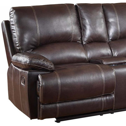 Barnett Reclining Loveseat – Brown Edition