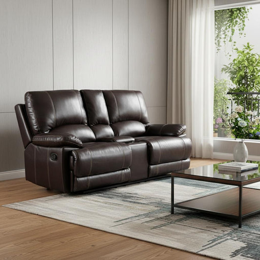 Barnett Reclining Loveseat – Brown Edition