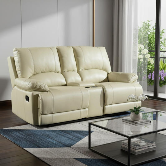Barnett Reclining Loveseat – Beige Edition