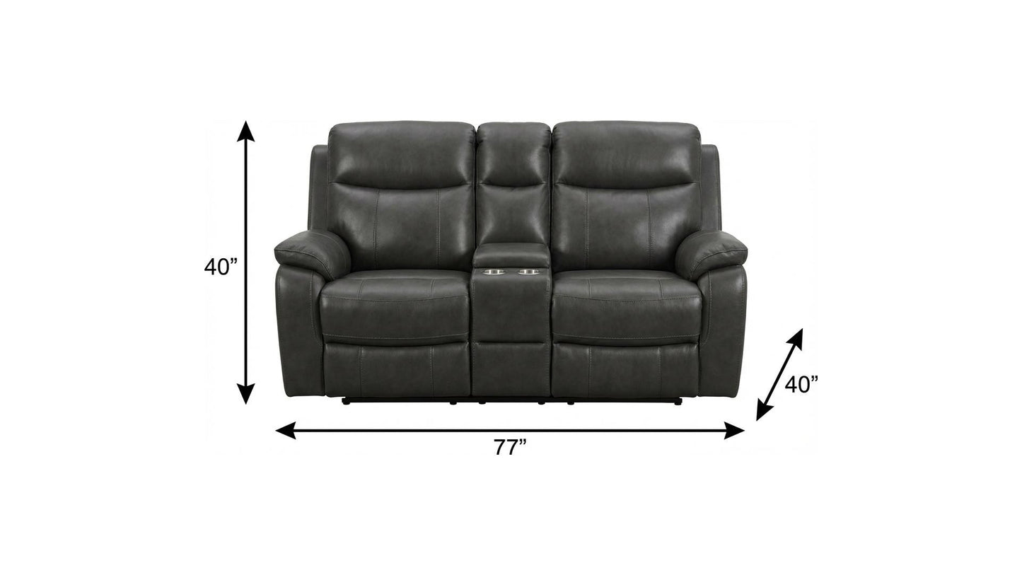 Barnett Reclining Loveseat – Gray Edition