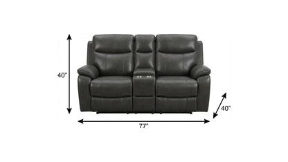 Barnett Reclining Loveseat – Gray Edition