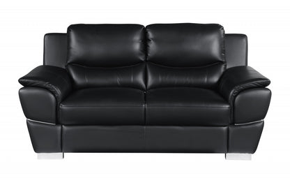 Hamilton Leather Seating Set – Black