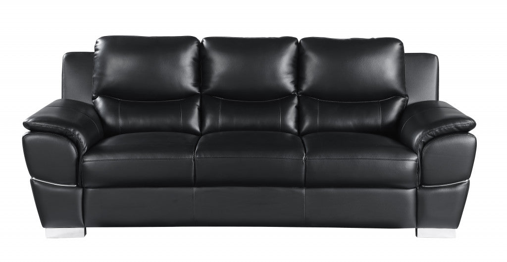 Hamilton Leather Seating Set – Black