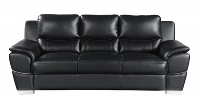 Hamilton Leather Seating Set – Black