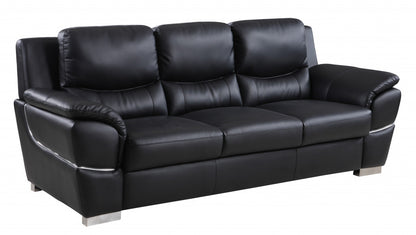 Hamilton Leather Sofa – Black
