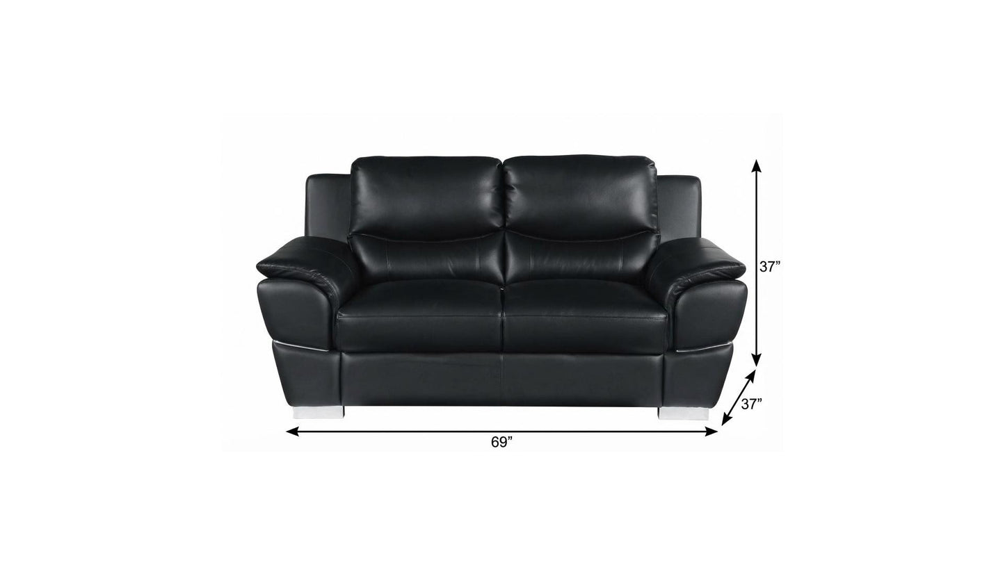 Hamilton Loveseat – Black