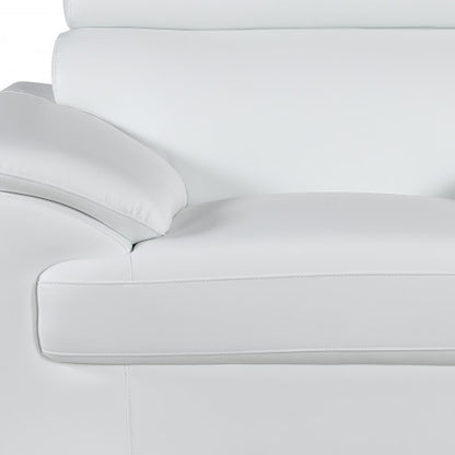 Sterling Leather Seating Set – White