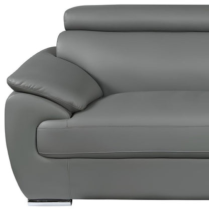 Carter Leather Sofa – Gray