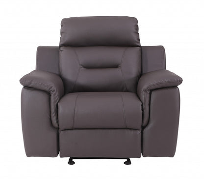 The Canyon Ridge – Brown Leather Match Recliner Chair