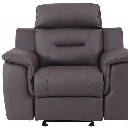 The Canyon Ridge – Brown Leather Match Recliner Chair