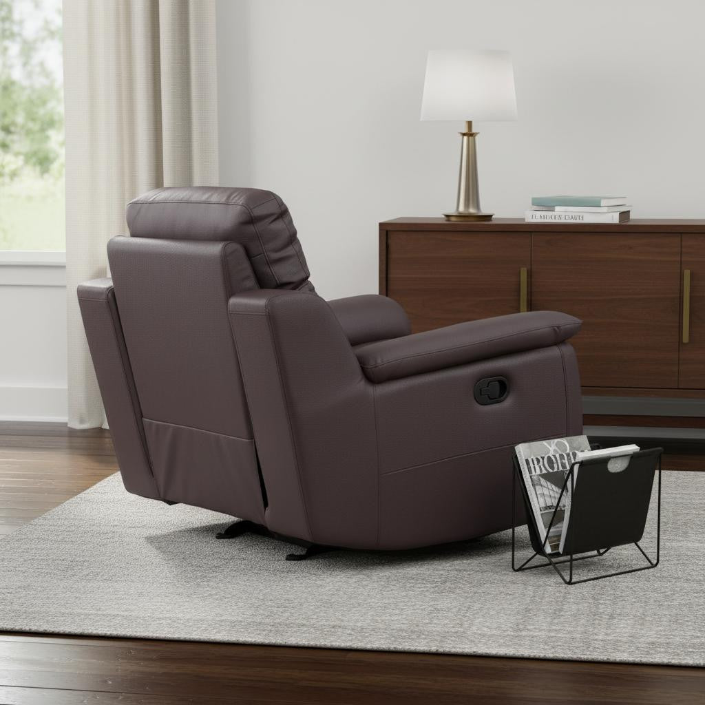 The Canyon Ridge – Brown Leather Match Recliner Chair