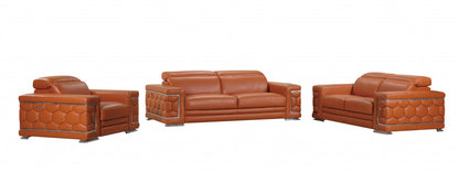 Monaco Leather Seating Set – Camel