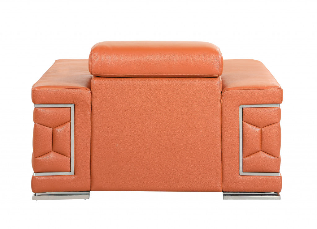 Monaco Leather Arm Chair – Camel