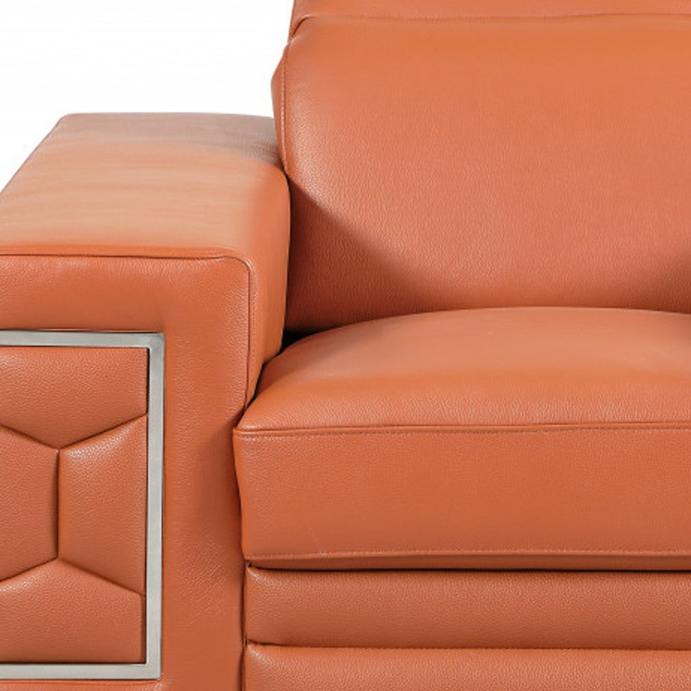 Monaco Leather Arm Chair – Camel