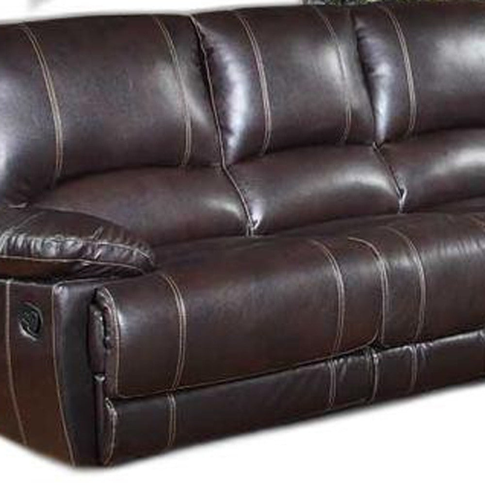 The Ridgestone – Two Piece Brown Faux Leather Reclining Seating Set