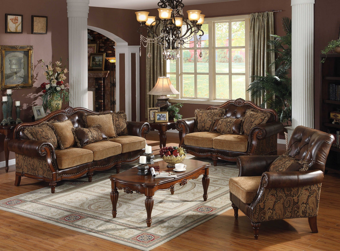 Carlisle Chesterfield Sofa – Brown