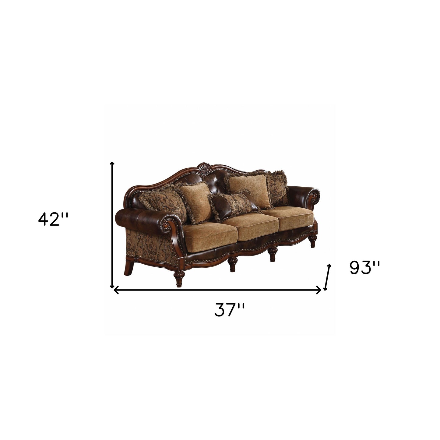Carlisle Chesterfield Sofa – Brown