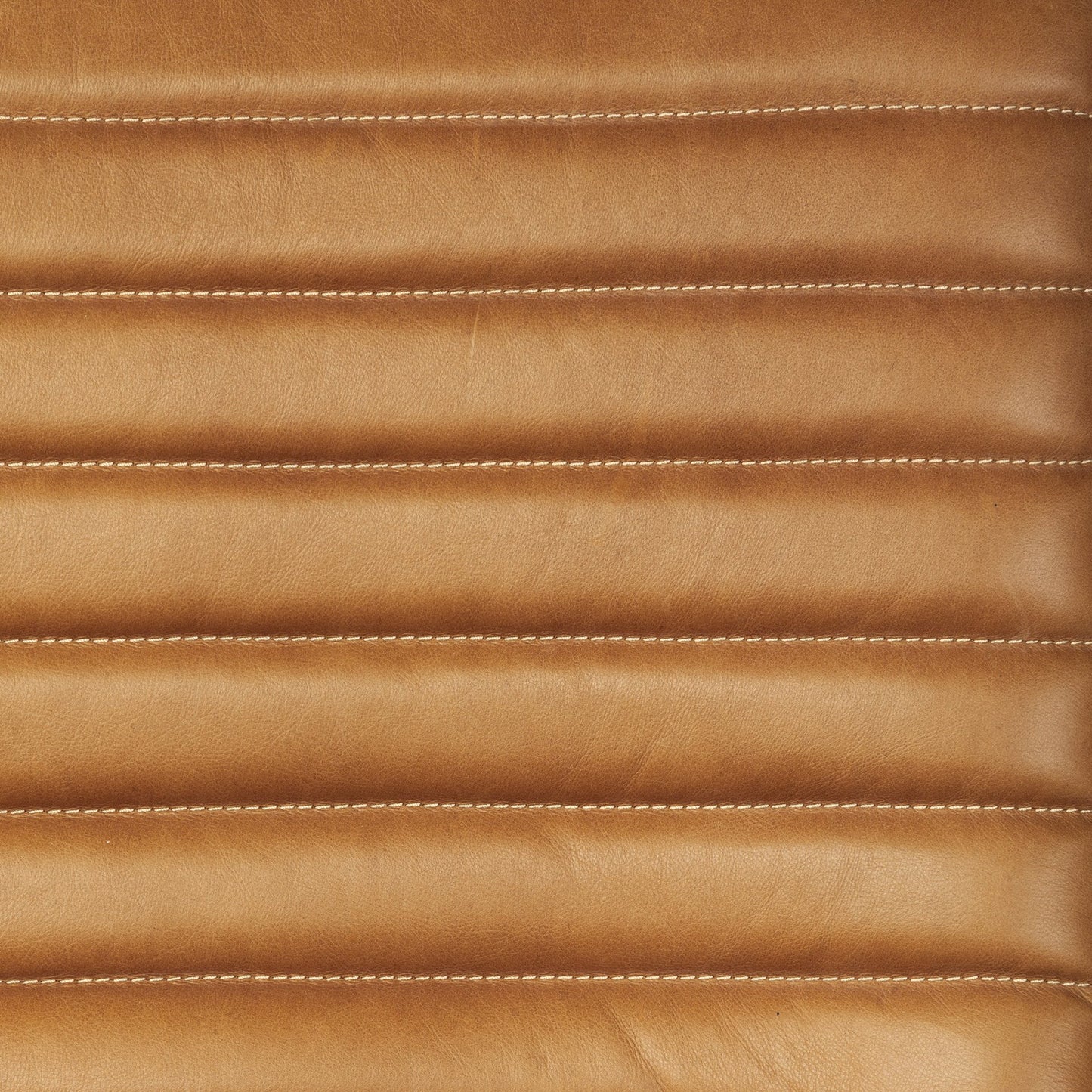 The Rowan – Tan & Black Faux Leather Tufted Lounge Chair