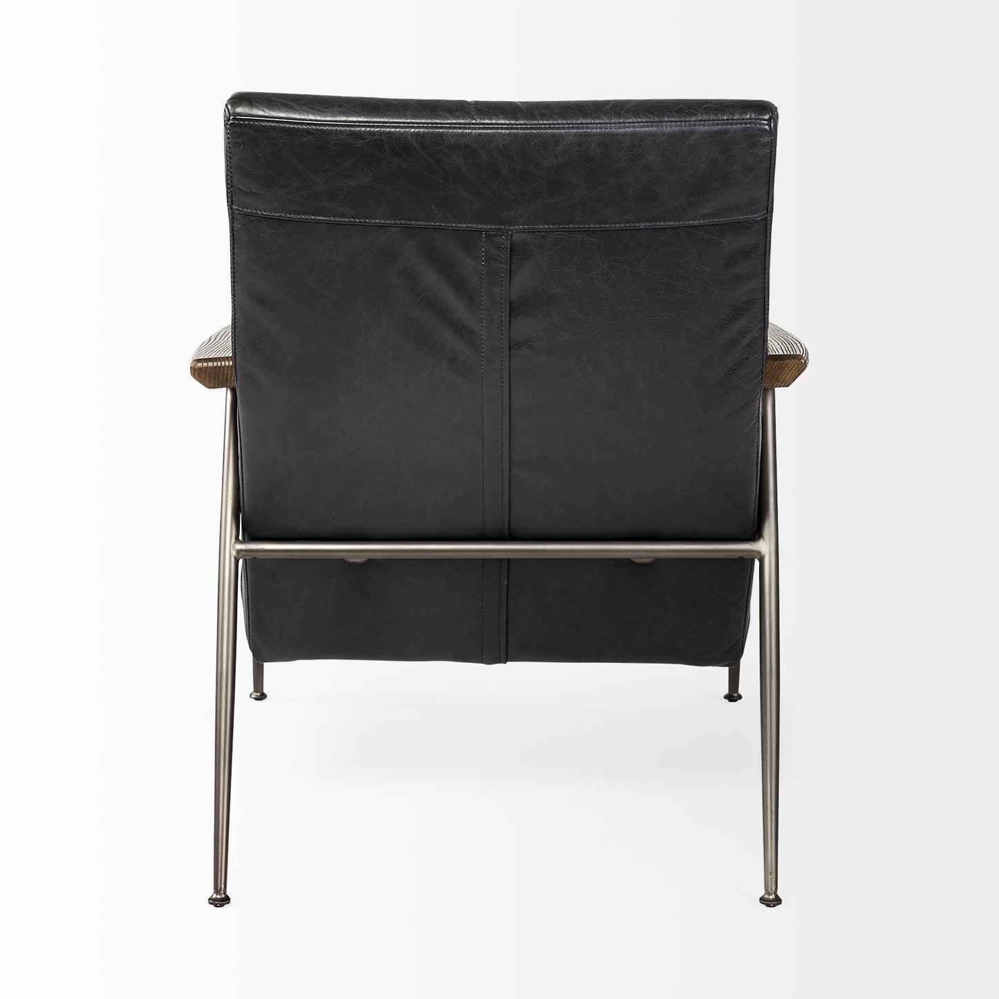 The Winyah – Black & Brown Faux Leather Lounge Chair