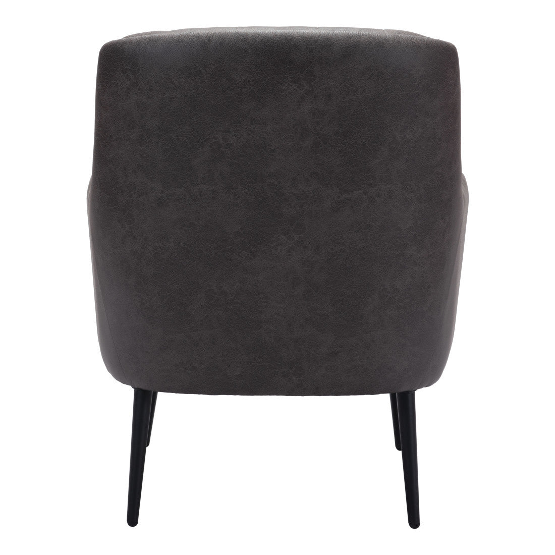 The Arden – Black Faux Leather Chesterfield Chair