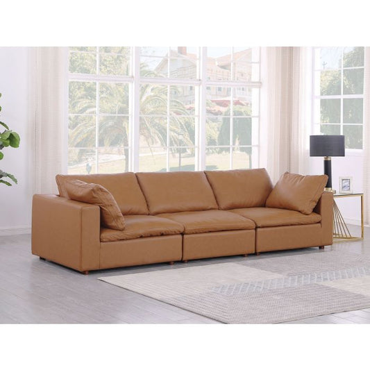 The Aurelio – Cognac Modular Italian Leather Sofa