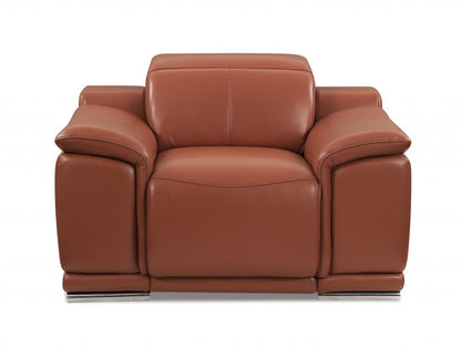 Margaret Olivia Arm Chair – Camel Italian Leather