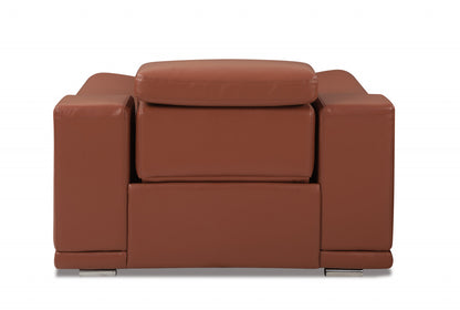 Margaret Olivia Arm Chair – Camel Italian Leather