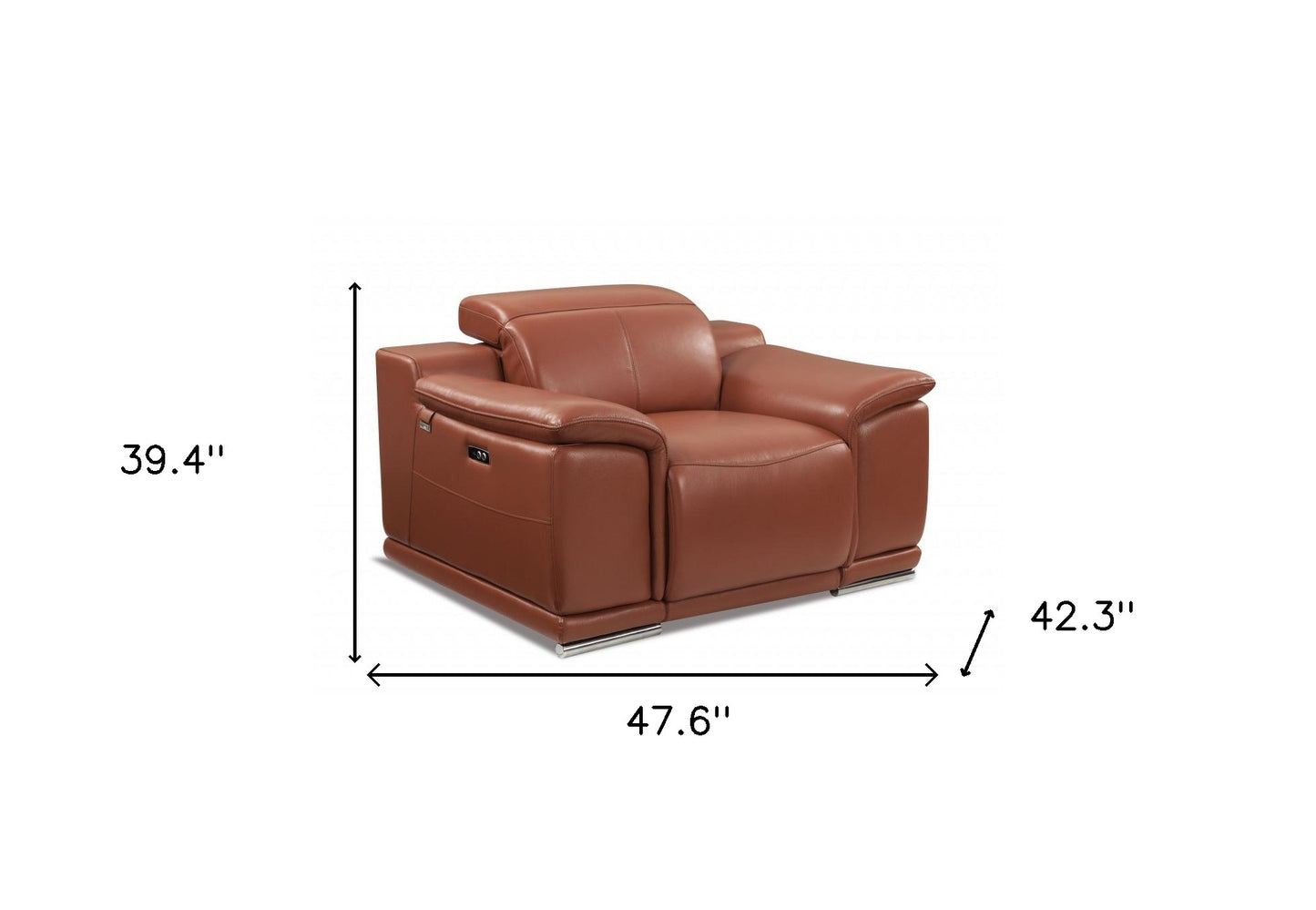 Margaret Olivia Arm Chair – Camel Italian Leather