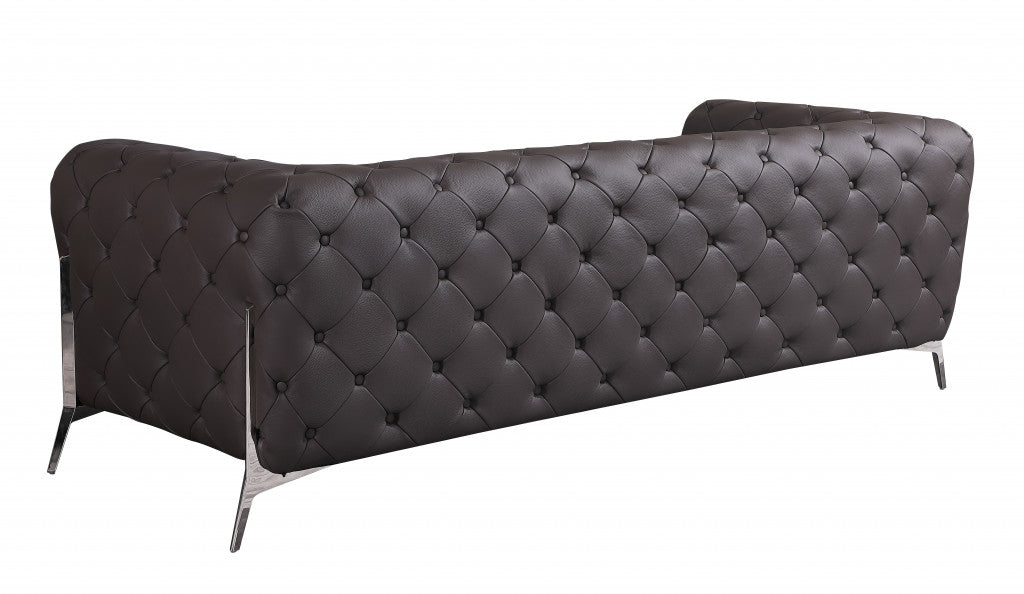 Savona Sofa – Brown Italian Leather