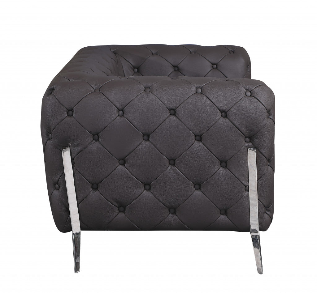 Savona Sofa – Brown Italian Leather