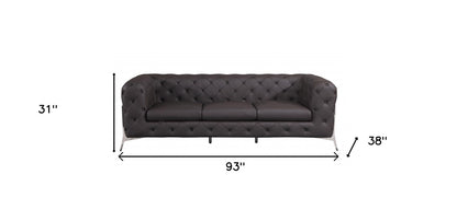 Savona Sofa – Brown Italian Leather