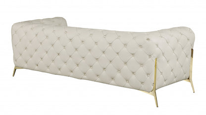 Savona Sofa – Beige Italian Leather
