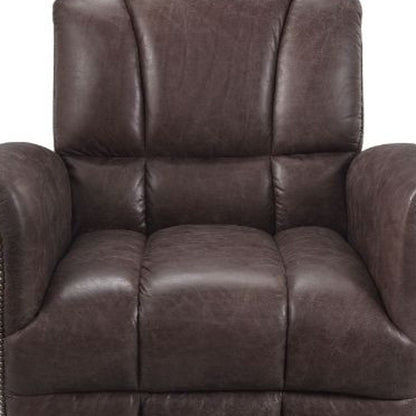 Comstock Leather Club Chair – Brown Patchwork