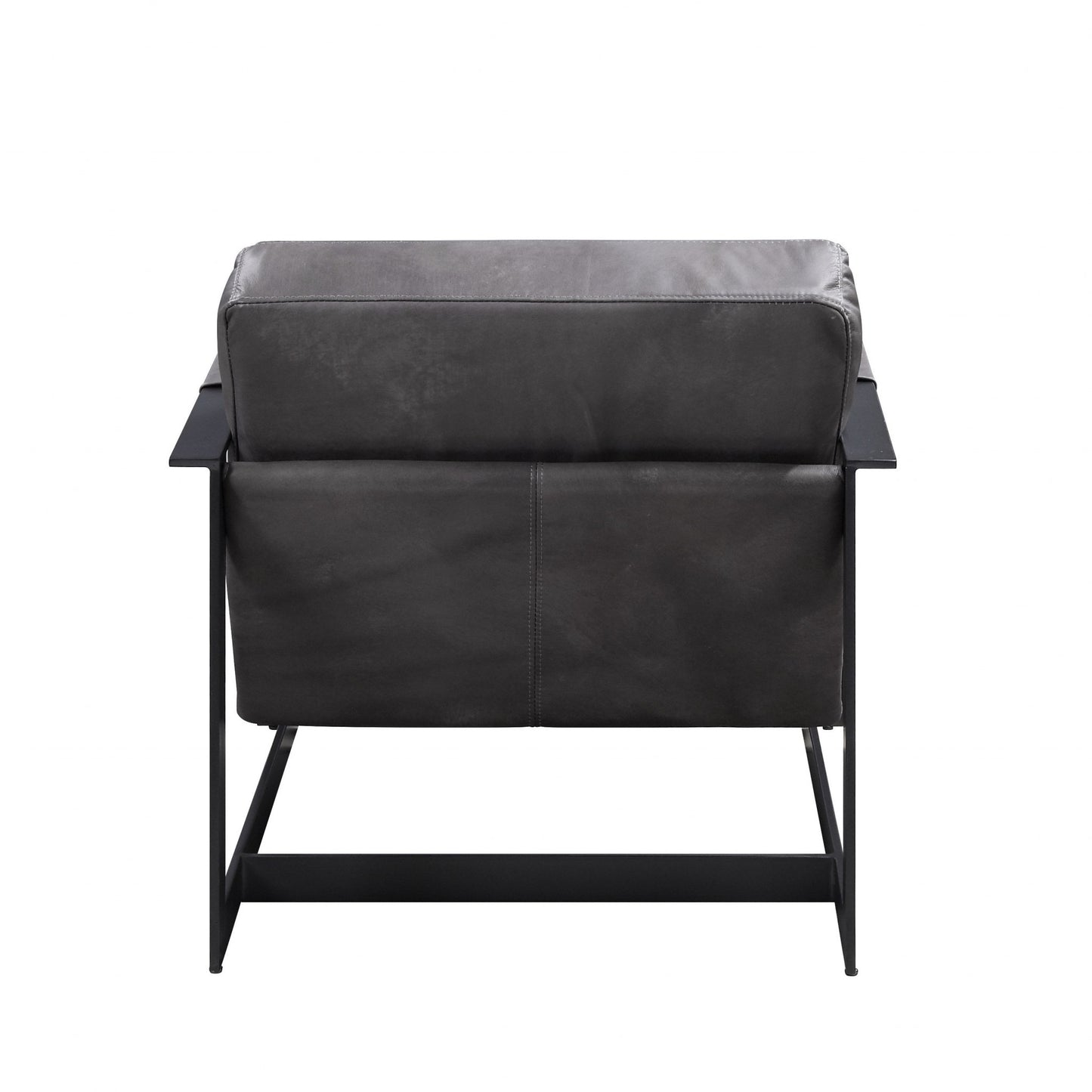 The Slate – Gray & Steel Blue Top Grain Leather Arm Chair