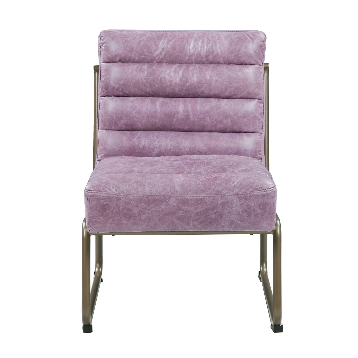 The Aveline – Wisteria & Steel Blue Top Grain Leather Ikat Side Chair