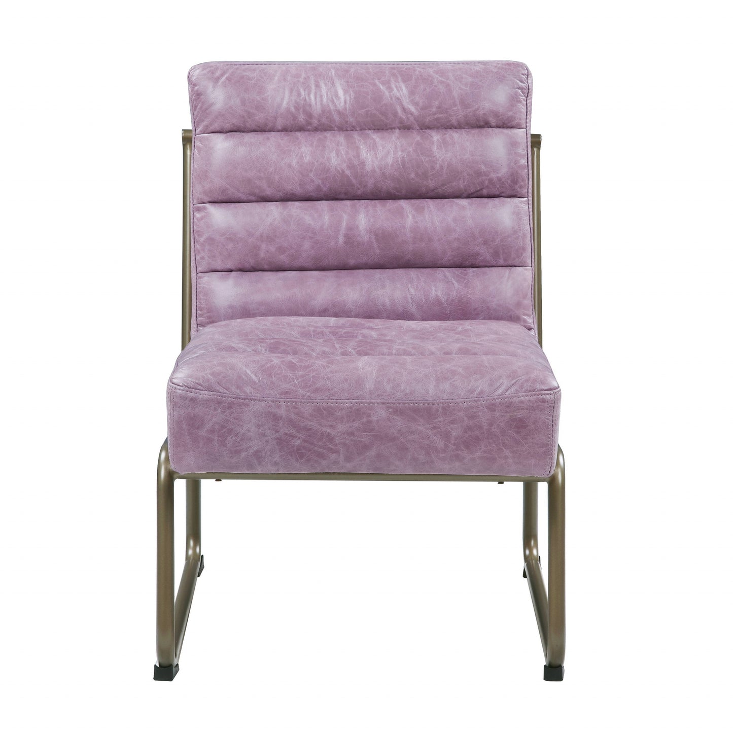 The Aveline – Wisteria & Steel Blue Top Grain Leather Ikat Side Chair