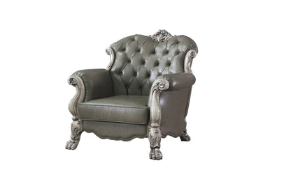 The Sloane – Champagne Faux Leather Arm Chair