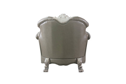 The Sloane – Champagne Faux Leather Arm Chair