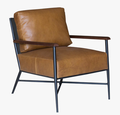 The Ironwood – Brown Top Grain Leather Arm Chair