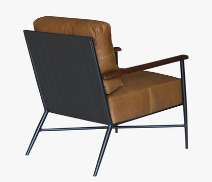 The Ironwood – Brown Top Grain Leather Arm Chair