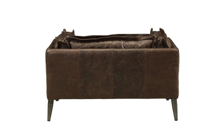 The Mason – Brown & Black Top Grain Leather Chair and a Half
