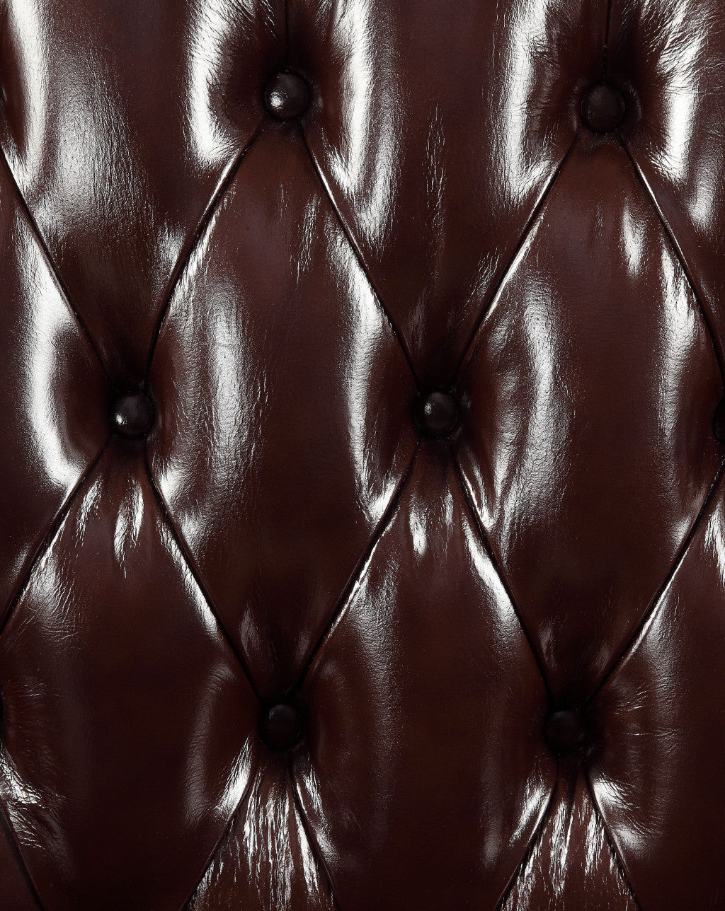 The Langston – Espresso Faux Leather Tufted Wingback Chair & Toss Pillow